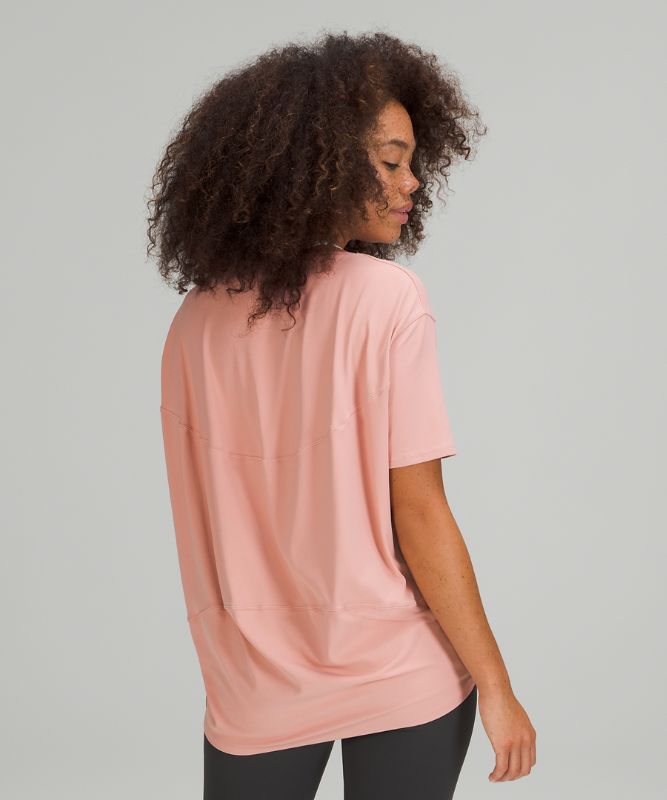 Camiseta Lululemon Back in Action Short Sleeve Nulu Mujer Rosas | 15479-ACWY