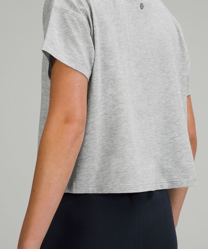 Camiseta Lululemon Cates Tee Mujer Grises Claro | 43127-QCGP