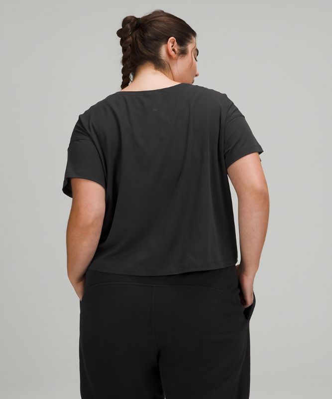 Camiseta Lululemon Cates Tee Mujer Negros | 49653-ILRW