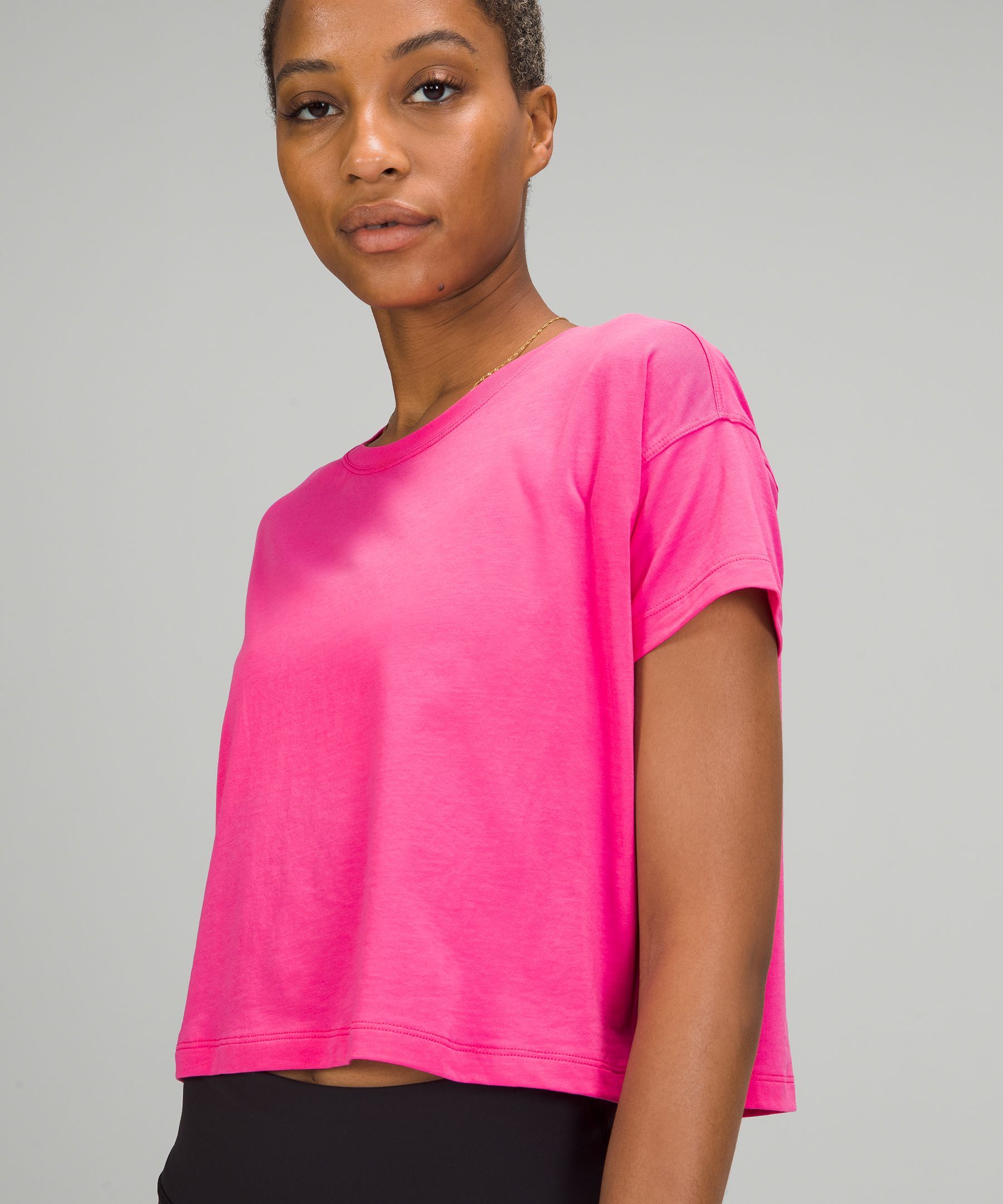 Camiseta Lululemon Cates Tee Mujer Rosas | 53712-KYBT