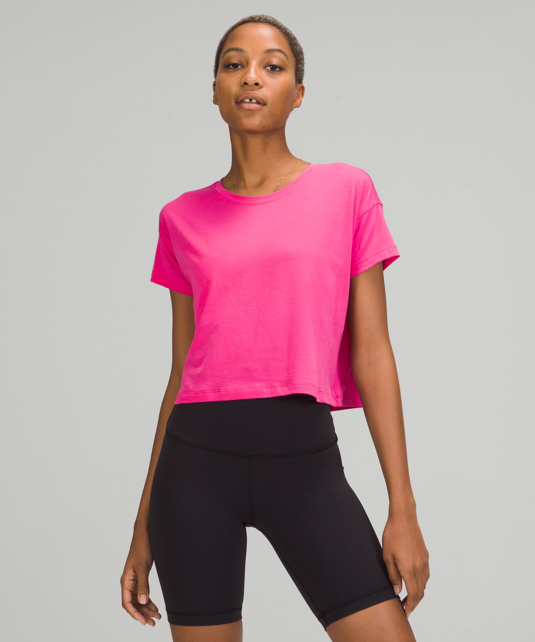 Camiseta Lululemon Cates Tee Mujer Rosas | 53712-KYBT