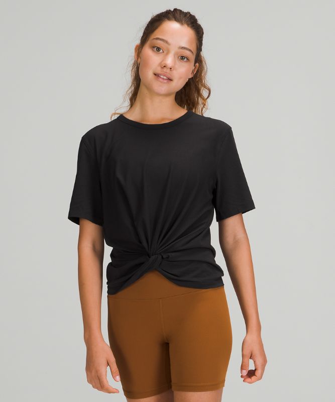 Camiseta Lululemon Crescent Online Only Short Sleeve Mujer Negros | 54279-AGYX