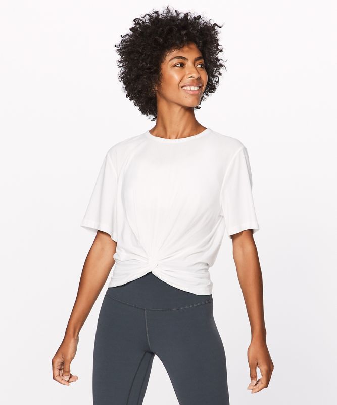 Camiseta Lululemon Crescent Online Only Short Sleeve Mujer Blancos | 67438-ACMO