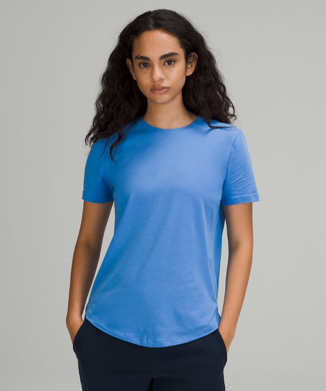 Camiseta Lululemon Love Crew Mujer Azules | 47908-KNCB