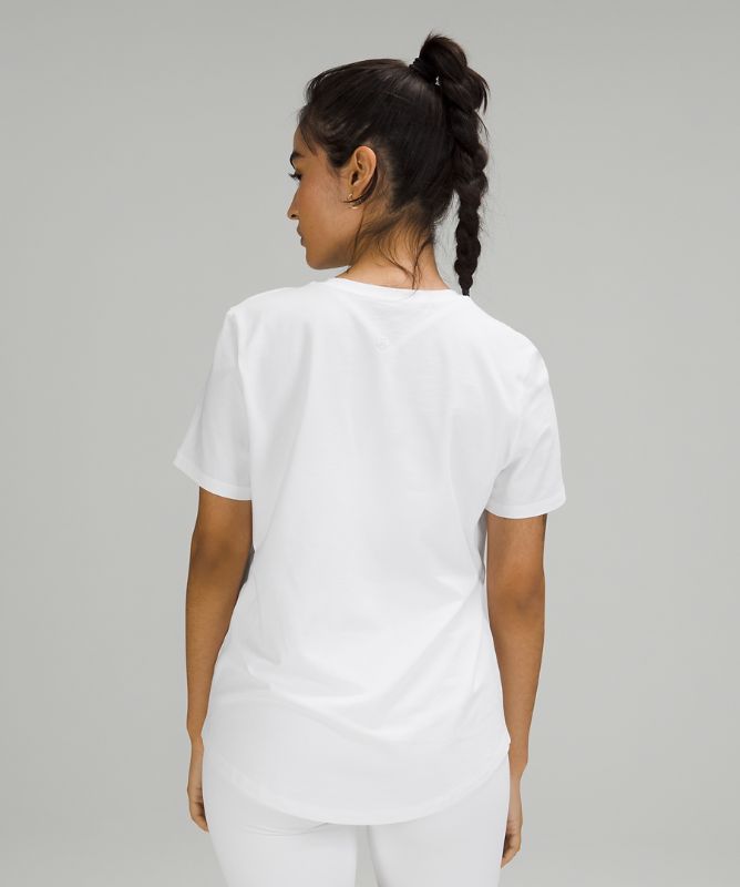 Camiseta Lululemon Love Crew Mujer Blancos | 19246-HZAR