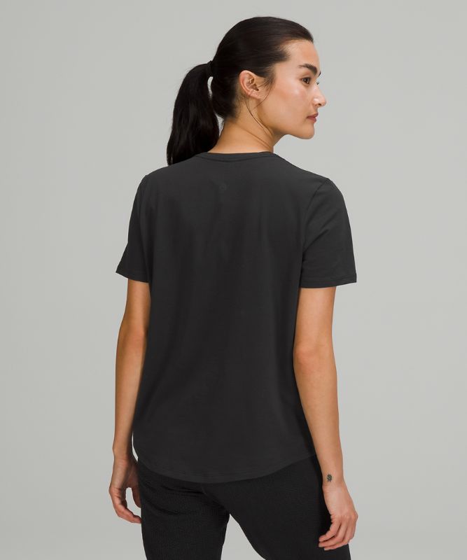 Camiseta Lululemon Love Crew Mujer Negros | 79460-UHYO