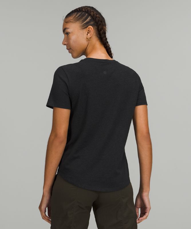 Camiseta Lululemon Love Crew Mujer Negros | 38902-HPOS