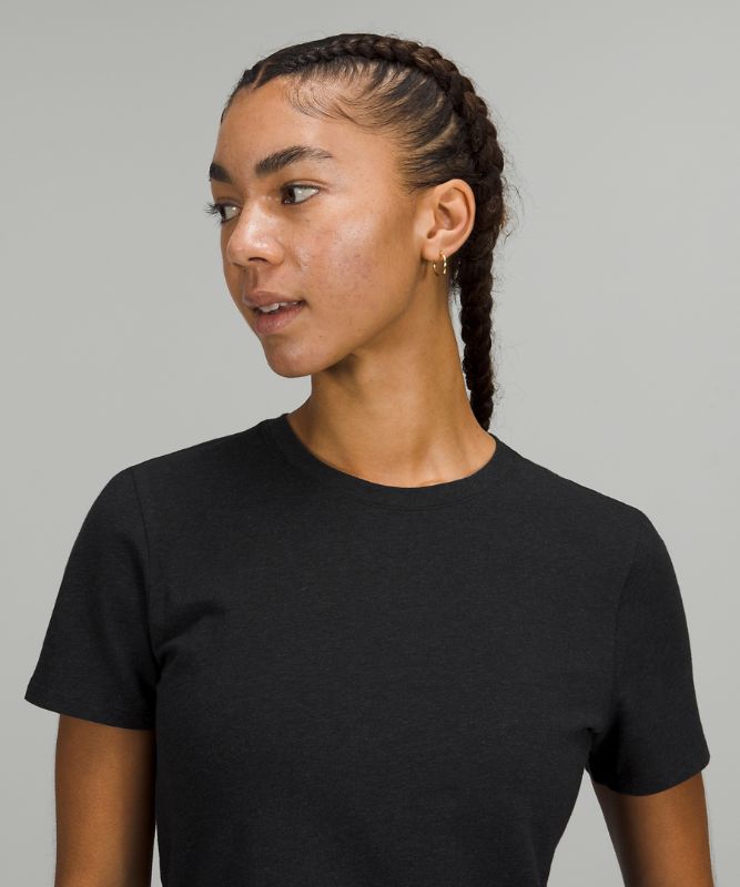 Camiseta Lululemon Love Crew Mujer Negros | 38902-HPOS