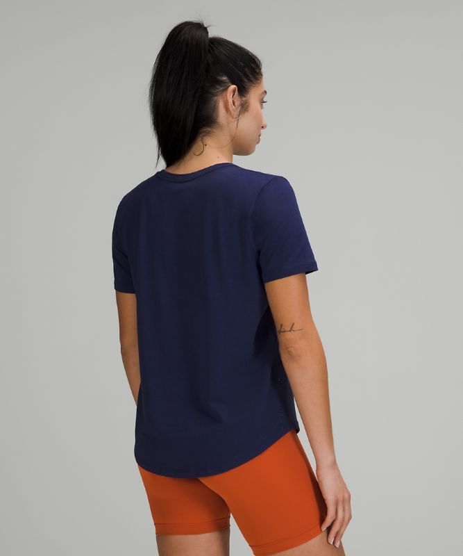 Camiseta Lululemon Love Crew Mujer Night Sea | 85074-QWJS