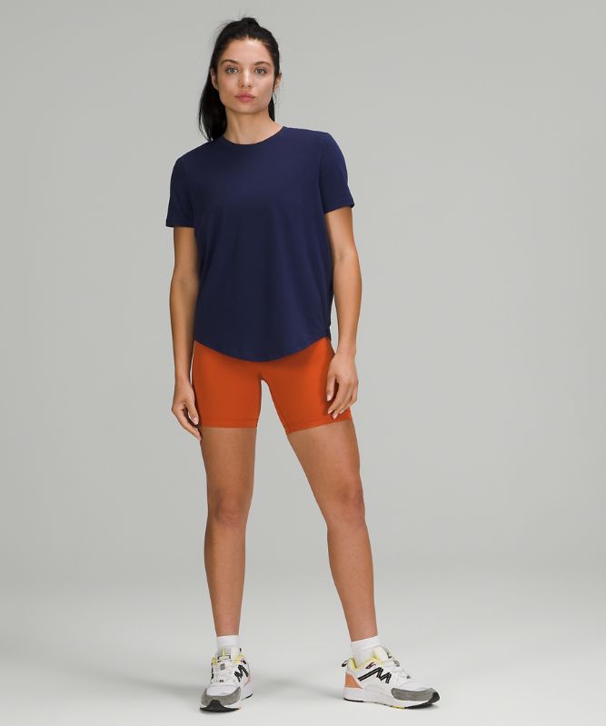 Camiseta Lululemon Love Crew Mujer Night Sea | 85074-QWJS