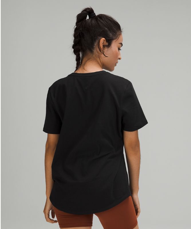 Camiseta Lululemon Love Crew Short Sleeve Mujer Negros | 31974-ZRAB