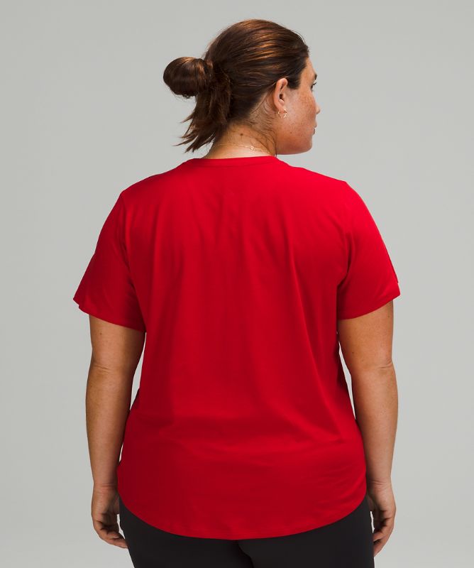 Camiseta Lululemon Love Crew Short Sleeve Mujer Rojos Oscuro | 72193-EYCR