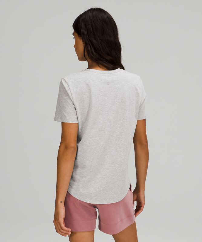 Camiseta Lululemon Love Crew Short Sleeve Mujer Grises Claro | 12985-JFNB