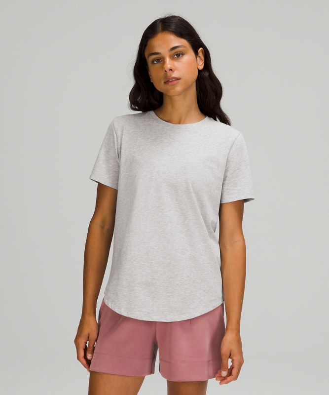 Camiseta Lululemon Love Crew Short Sleeve Mujer Grises Claro | 12985-JFNB