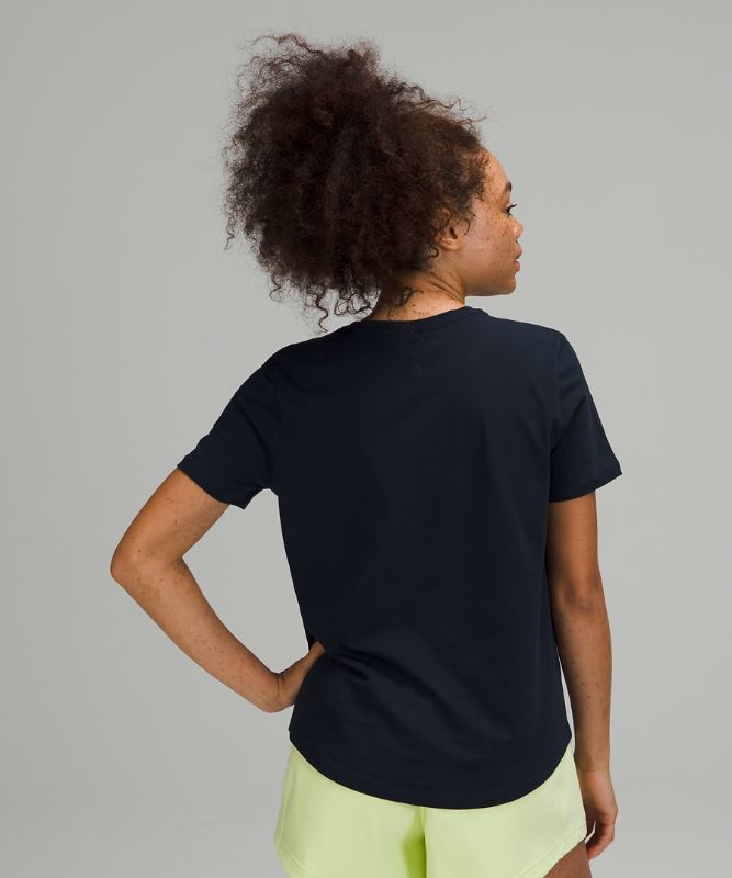 Camiseta Lululemon Love Crew Short Sleeve Mujer Azul Marino | 05918-UJRB