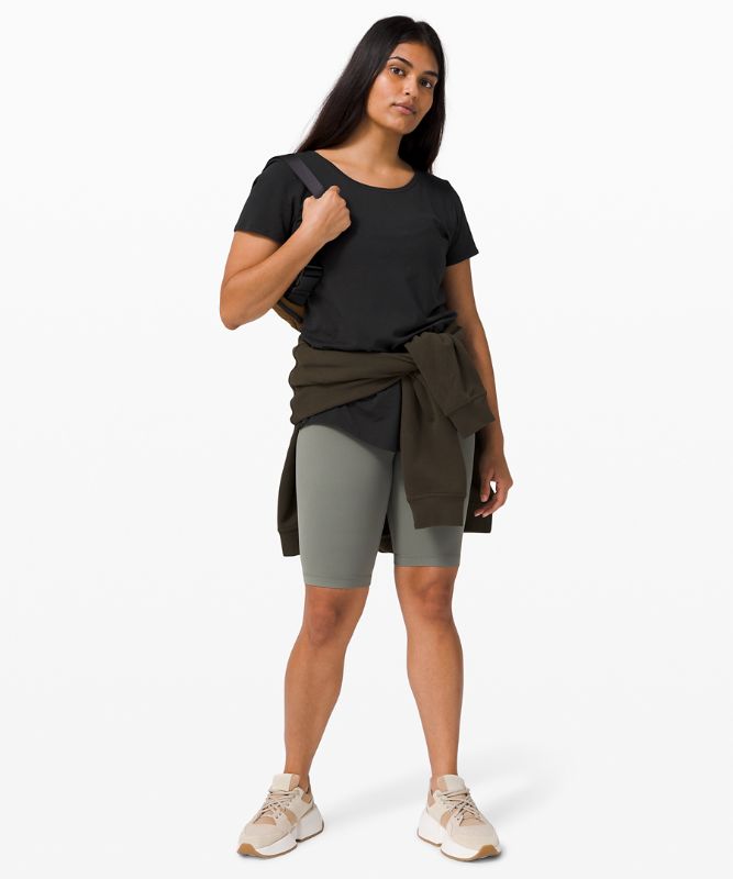 Camiseta Lululemon Love Crew Short Sleeve Lightweight Mujer Negros | 52814-AULS