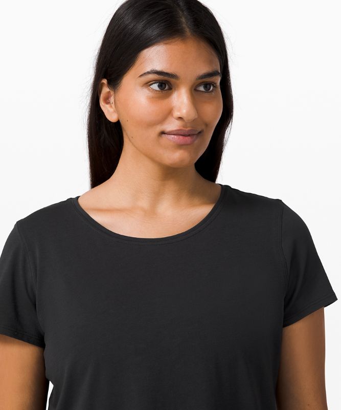 Camiseta Lululemon Love Crew Short Sleeve Lightweight Mujer Negros | 52814-AULS