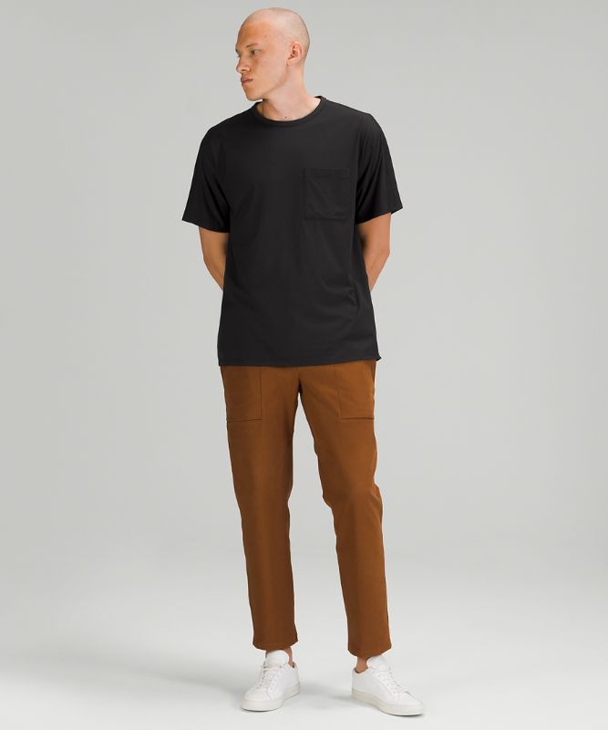 Camiseta Lululemon The Fundamental Pocket Hombre Negros | 32189-YOUC