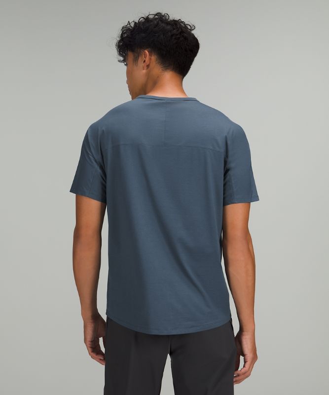 Camiseta Lululemon The Fundamental Pocket Hombre Azules | 35402-WLAC