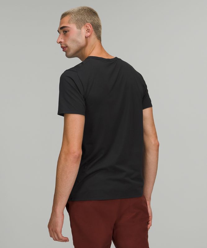 Camiseta Lululemon The Fundamental T Hombre Negros | 65498-ZMYV