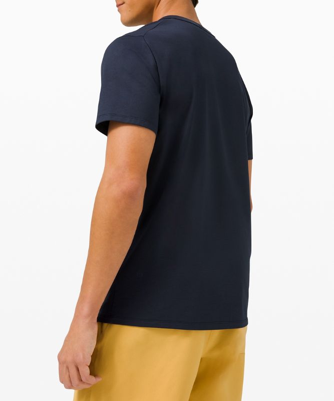 Camiseta Lululemon The Fundamental T Hombre Azul Marino | 36158-CRQN