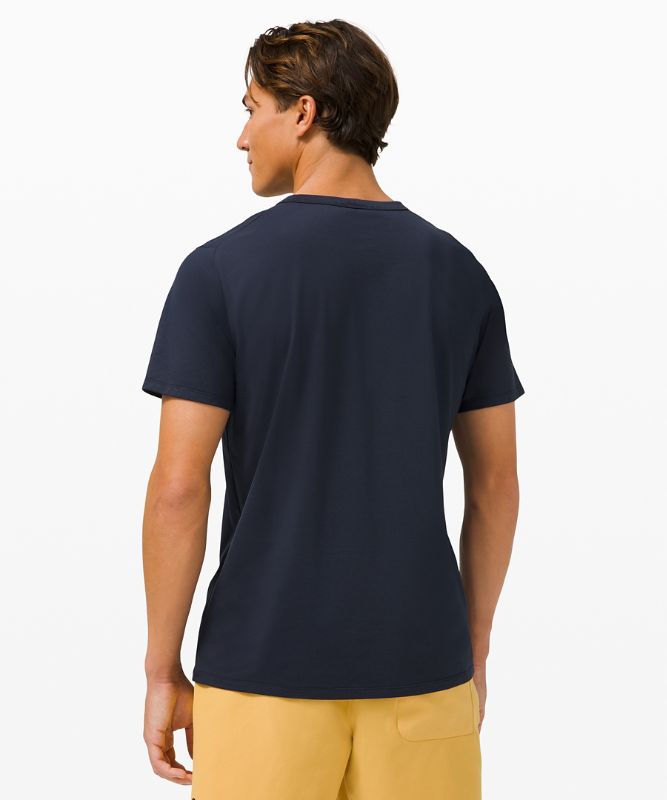 Camiseta Lululemon The Fundamental T Hombre Azul Marino | 36158-CRQN