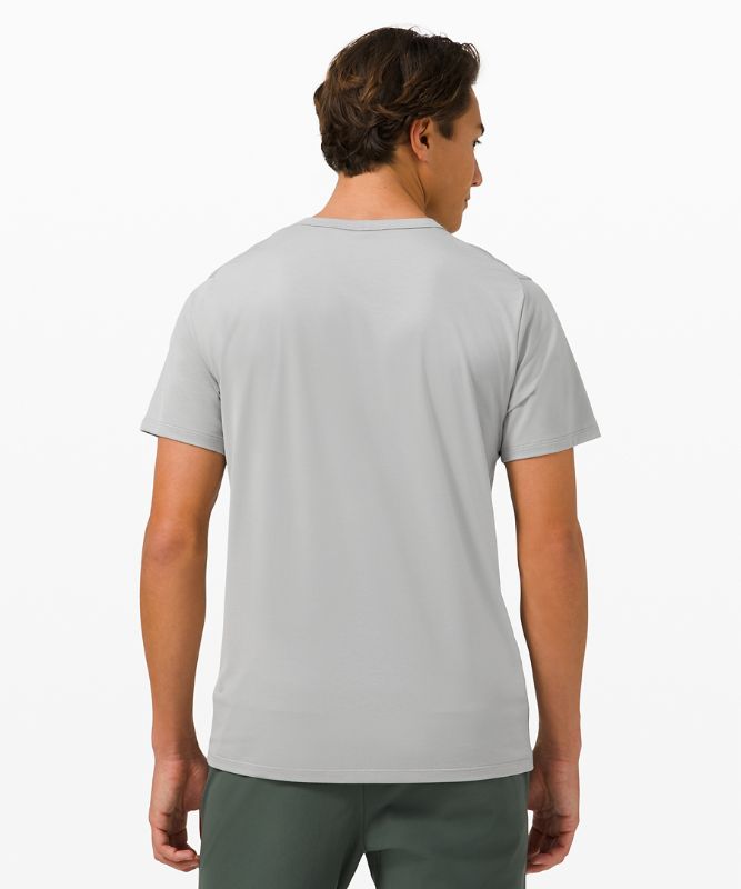 Camiseta Lululemon The Fundamental T Hombre Plateados | 94856-SGNH