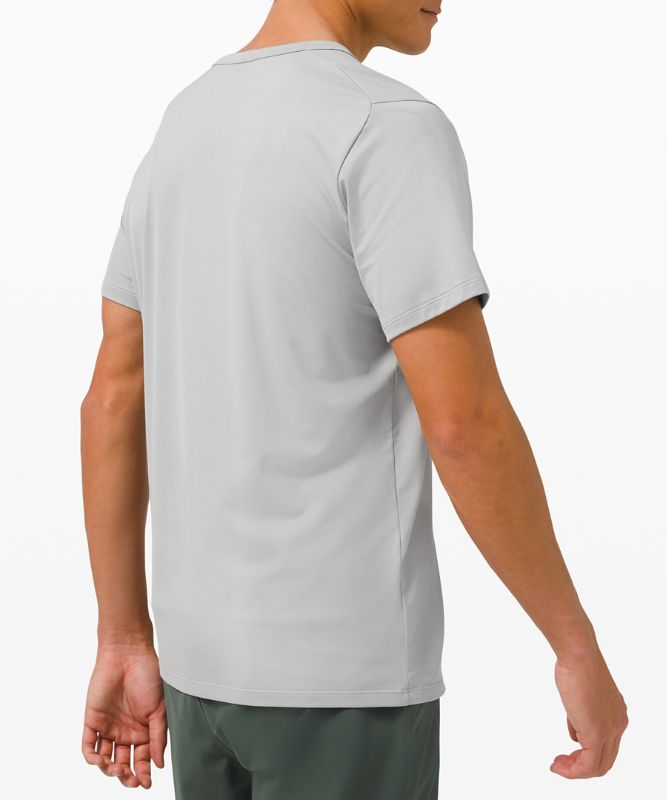 Camiseta Lululemon The Fundamental T Hombre Plateados | 94856-SGNH