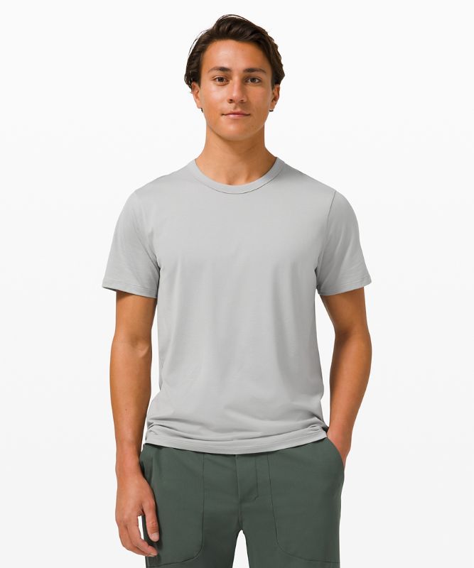 Camiseta Lululemon The Fundamental T Hombre Plateados | 94856-SGNH