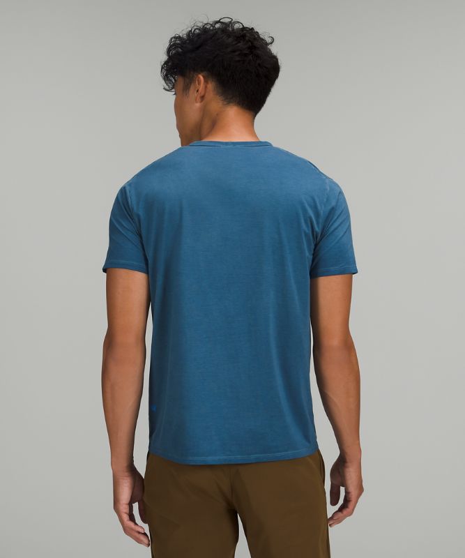 Camiseta Lululemon The Fundamental T Wash Hombre Turquesa Azules | 82059-RZFV