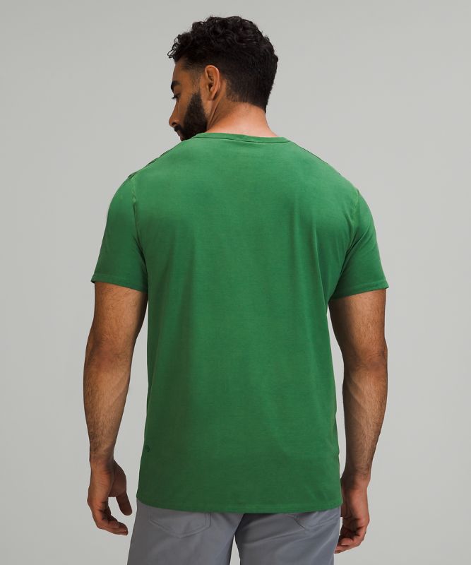 Camiseta Lululemon The Fundamental T Wash Hombre Turquesa Verdes | 41876-VZQR