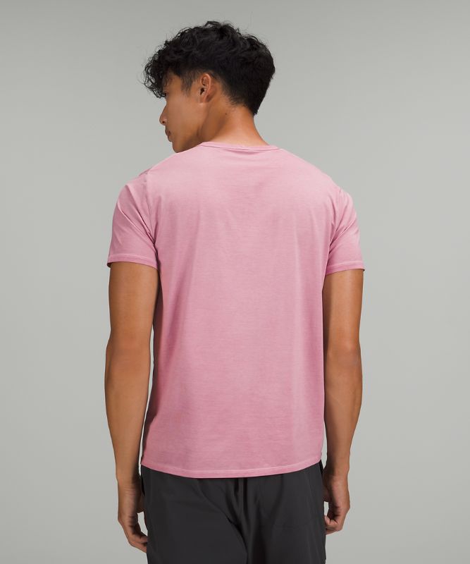 Camiseta Lululemon The Fundamental T Wash Hombre Turquesa Rosas Grises Marrom | 32758-VRZX