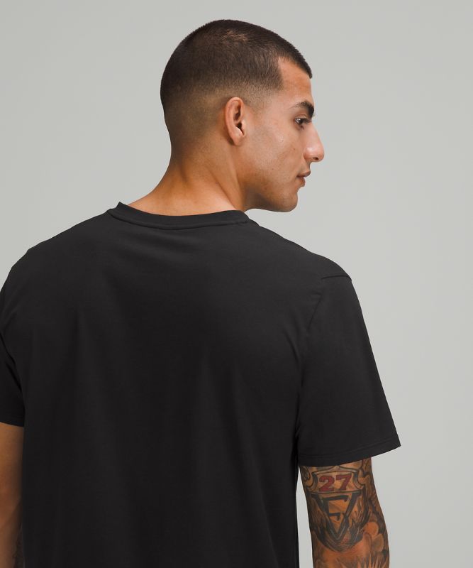 Camiseta Lululemon The Fundamental V-Neck Hombre Negros | 38495-NGXY