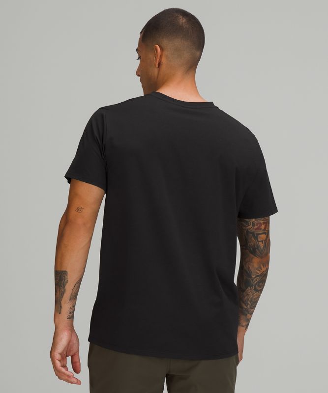 Camiseta Lululemon The Fundamental V-Neck Hombre Negros | 38495-NGXY