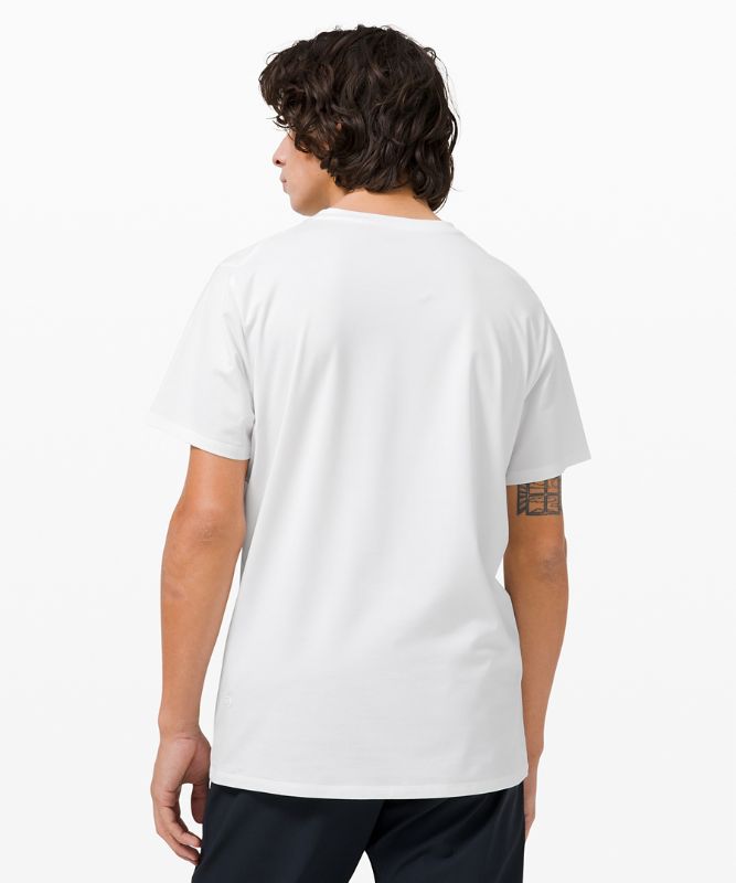 Camiseta Lululemon The Fundamental V-Neck Hombre Blancos | 75389-PSIN