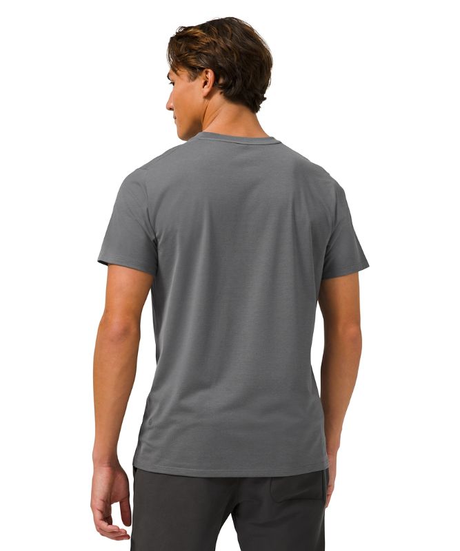 Camiseta Lululemon The Fundamental V-Neck Hombre Anchor | 23154-WBMH