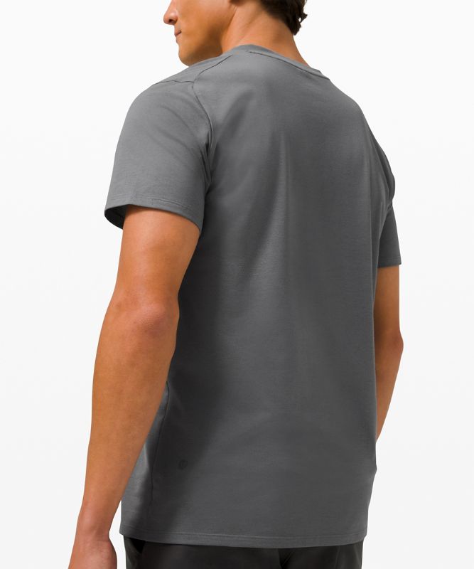 Camiseta Lululemon The Fundamental V-Neck Hombre Anchor | 23154-WBMH