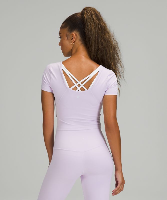 Camiseta Lululemon lululemon Align™ Cropped Mujer Lavanda | 12807-SNFT