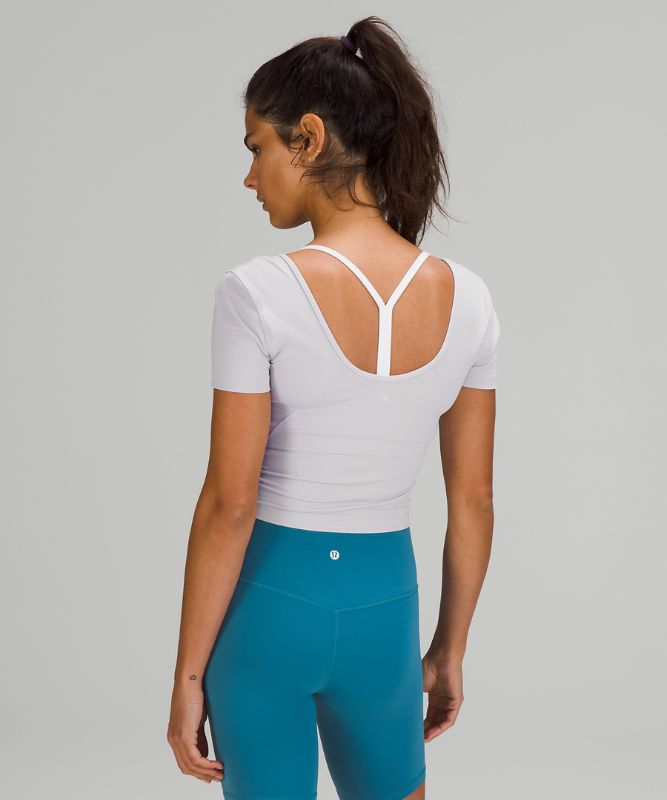 Camiseta Lululemon lululemon Align™ Cropped Mujer Chrome | 42067-HVFW