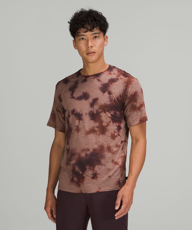 Camiseta Lululemon lululemon lab Wool-Blend Tie Dye Online Only Hombre Marrom Cobra | 89602-QUFL