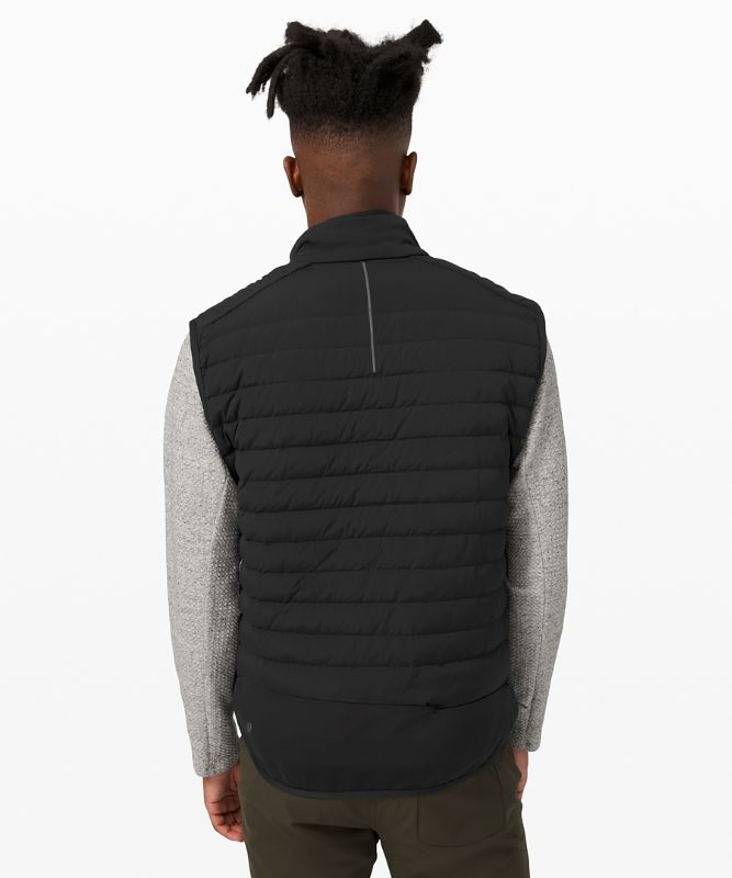 Chaleco Lululemon Down for It All Hombre Negros | 75620-DLFG