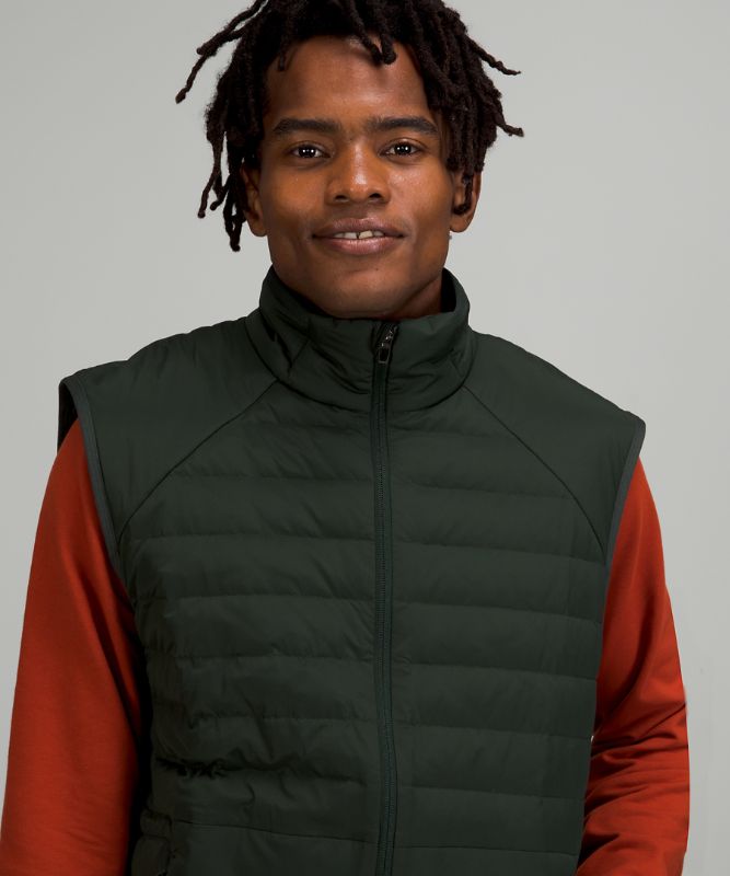 Chaleco Lululemon Down for It All Hombre Verdes | 92178-WJKP