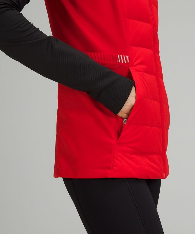 Chaleco Lululemon Down for It All Mujer Rojos | 25870-MPIE