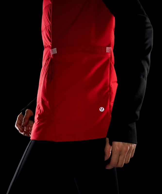 Chaleco Lululemon Down for It All Mujer Rojos | 41823-VCLD