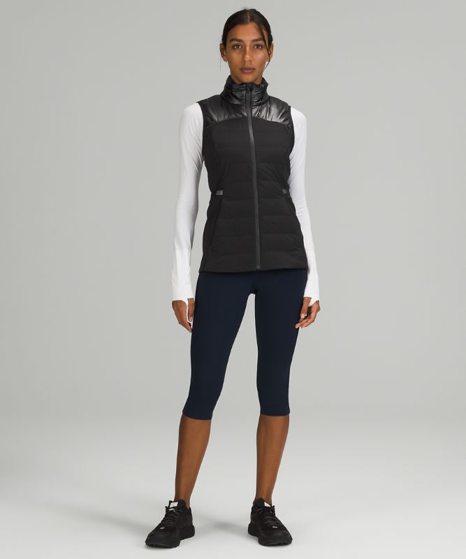 Chaleco Lululemon Down for It All Shine Mujer Negros | 64201-LBFN