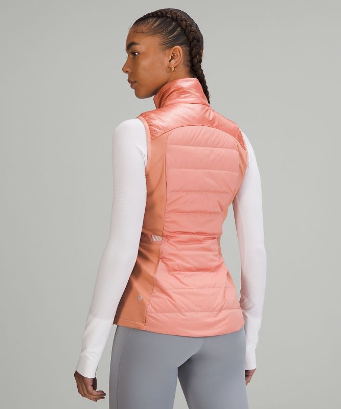 Chaleco Lululemon Down for It All Shine Mujer Rosas | 81642-ONPV