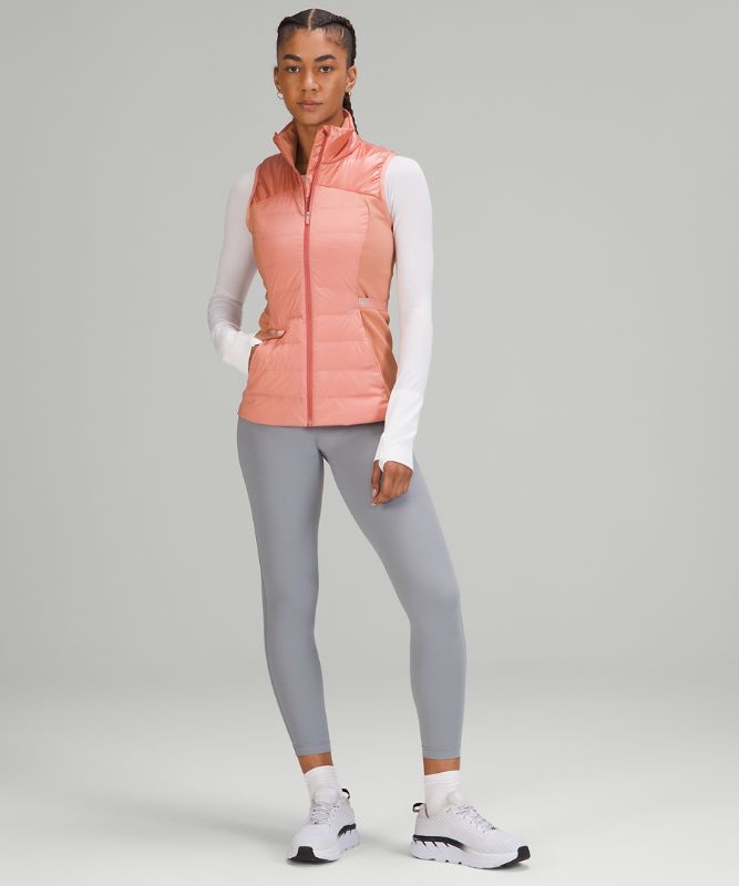 Chaleco Lululemon Down for It All Shine Mujer Rosas | 81642-ONPV