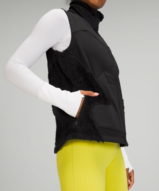 Chaleco Lululemon Fleece Insulated Mujer Negros | 53816-PWMG