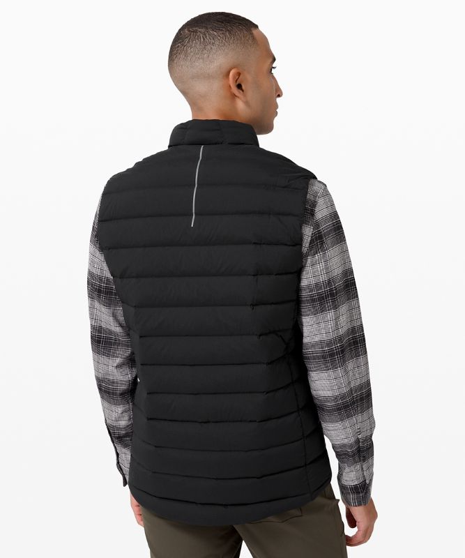 Chaleco Lululemon Navigation Stretch Down Hombre Negros | 93287-IVPM