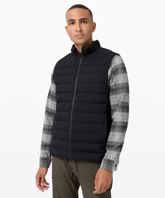 Chaleco Lululemon Navigation Stretch Down Hombre Negros | 93287-IVPM